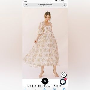 NWT Ricci Floral Midi Dress